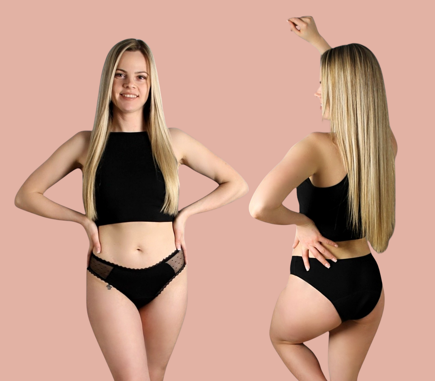 Ivy Menstruation Höschen Brasil - Hüftschnitt mit Spitze