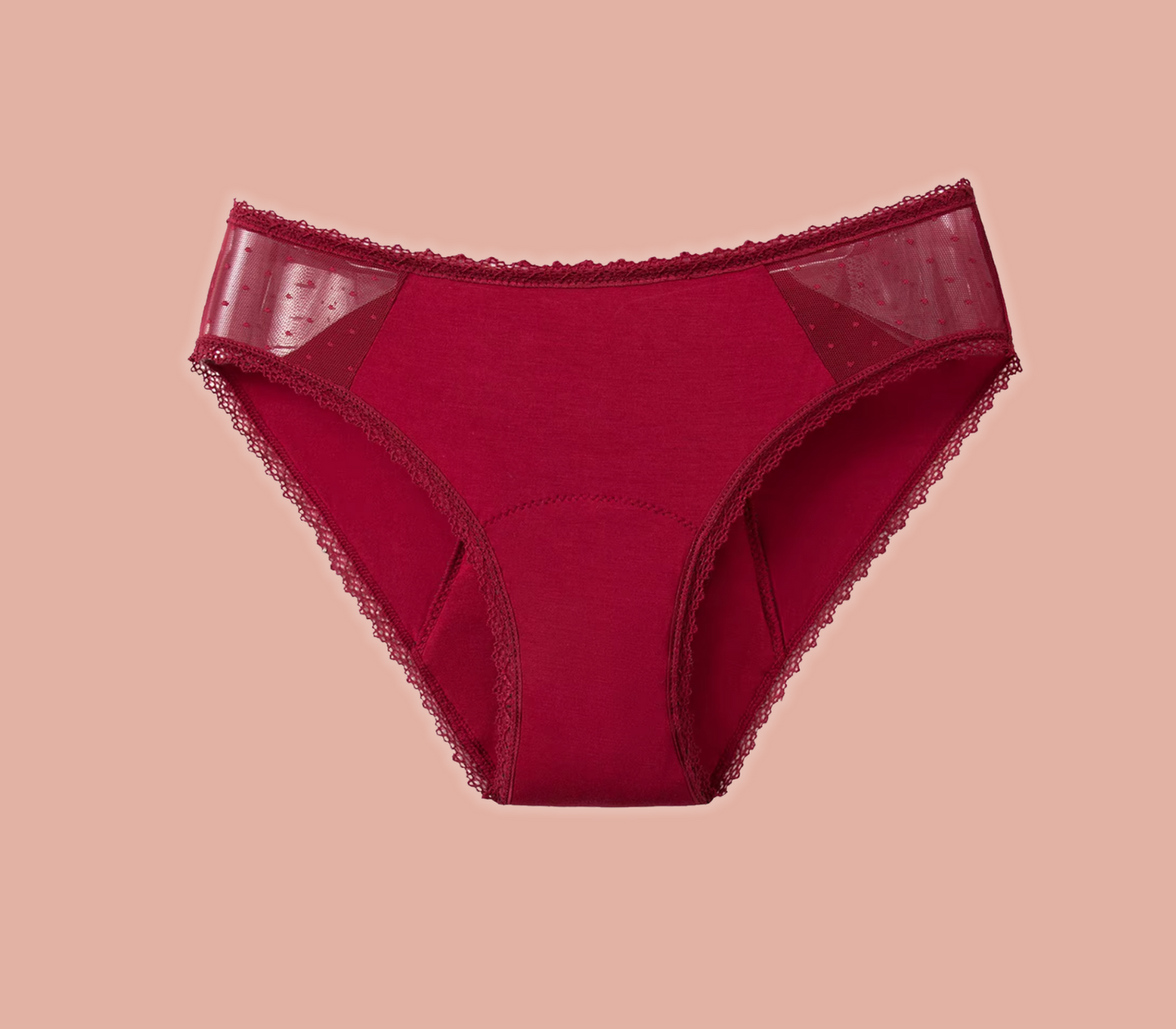 Ivy Menstruation Höschen Brasil - Hüftschnitt mit Spitze