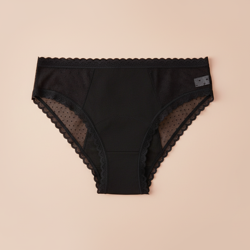 Ivy Menstruation Höschen Mirage – Periodenunterwäsche mit Mesh & Spitze