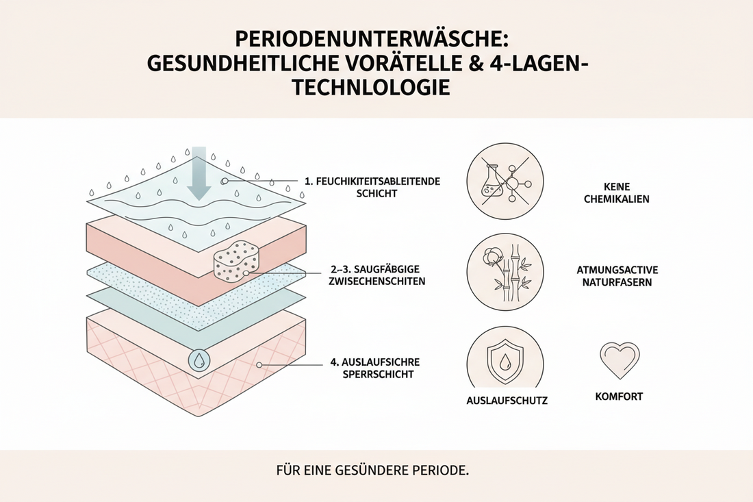 Gesundheit: Warum Periodenwäsche besser für deinen Körper ist