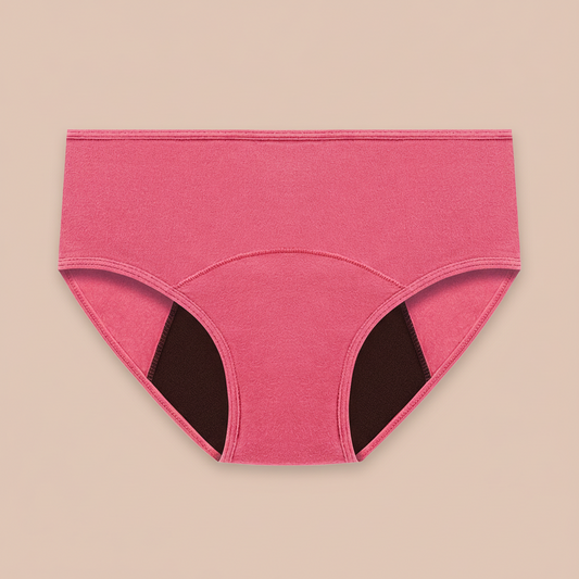 Bliss Hipster Periodenunterwäsche in Korallrosa - Atmungsaktiv und sicher
