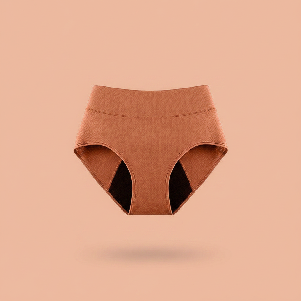Grace Highwaist Periodenunterwäsche Terrakotta